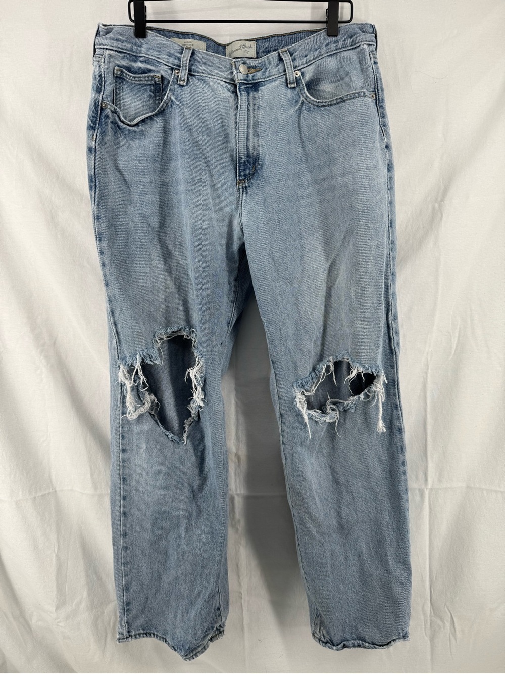Universal Light Blue Denim Jeans Waistband Detail